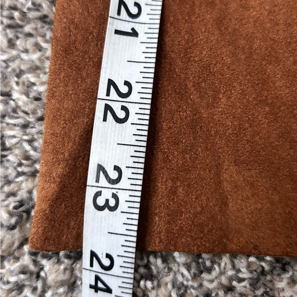 Vintage Forever 21 Y2K Brown Suede Leather Women’s Blazer size Medium - Picture 7 of 9